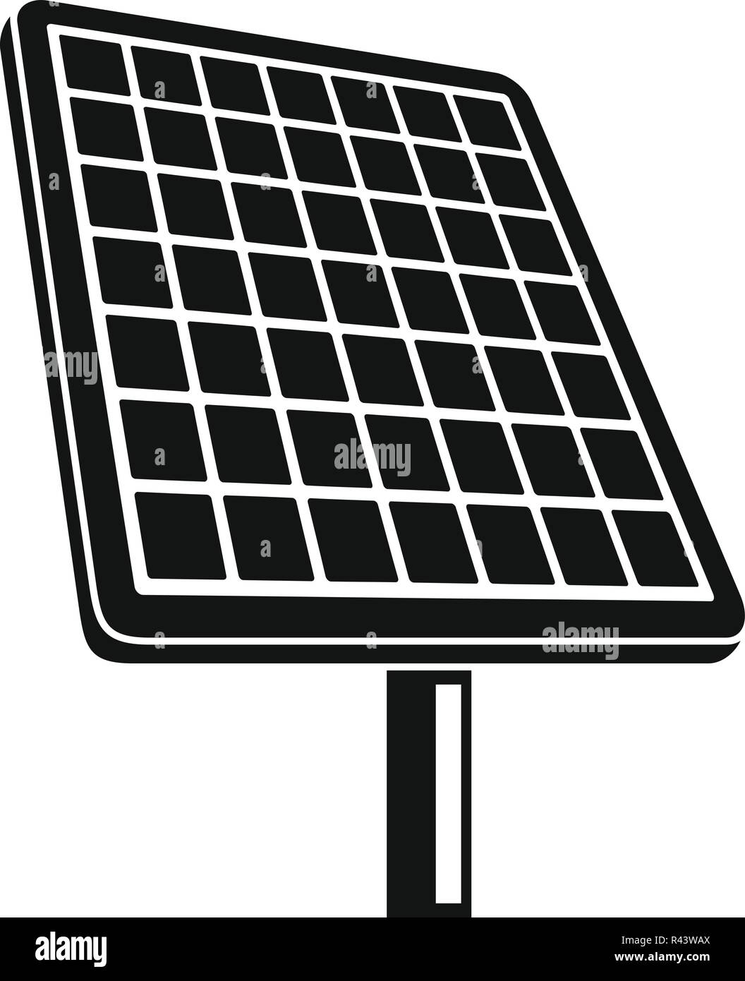 Solar panel icon. Simple illustration of solar panel vector icon for ...