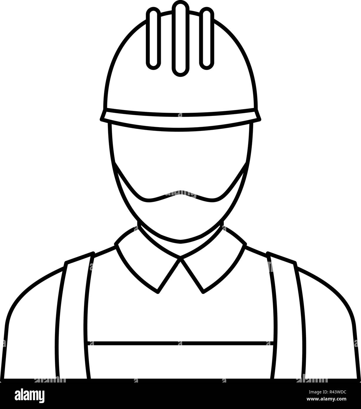 Electric man icon. Outline illustration of electric man vector icon for