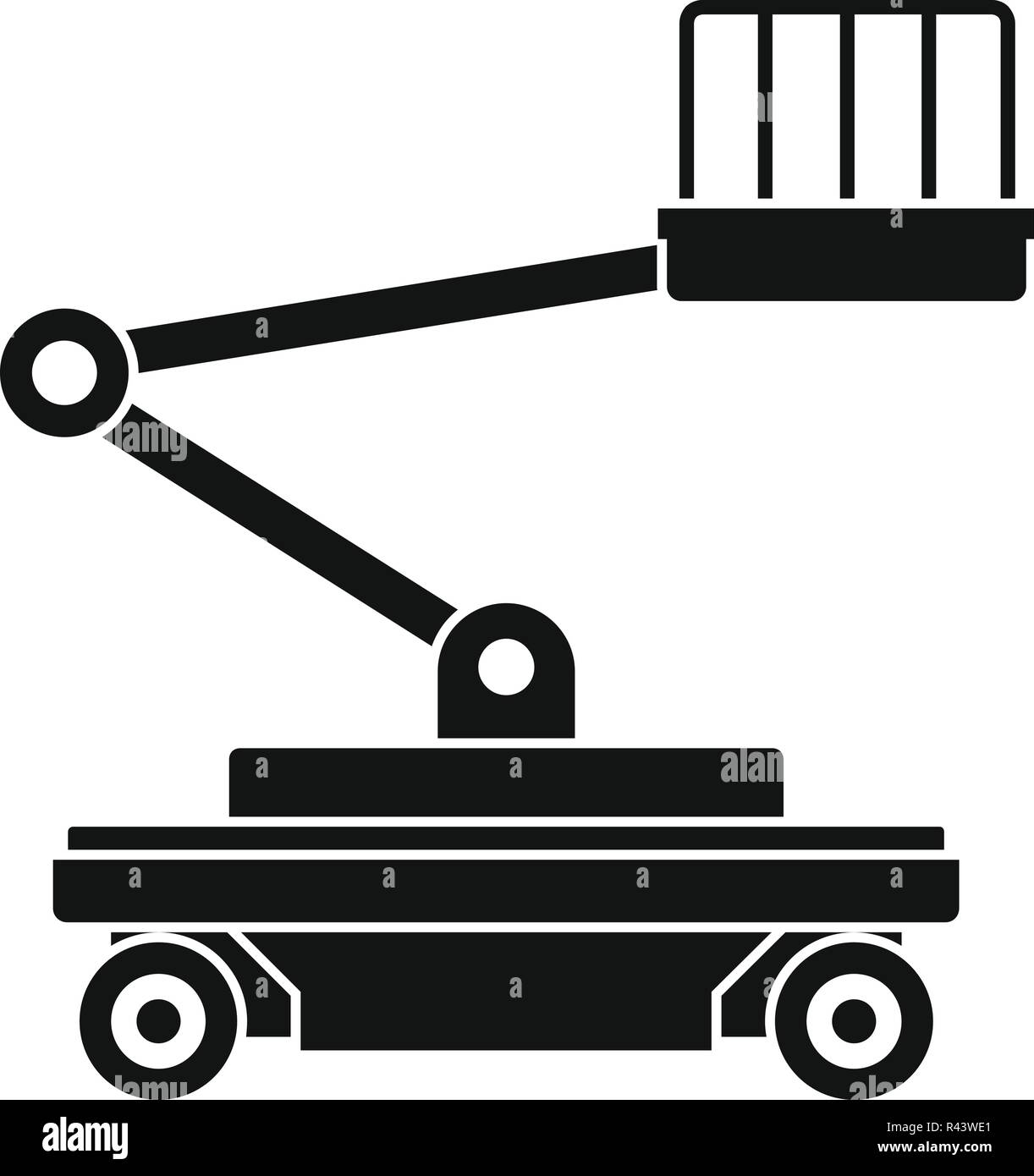 Lift service icon. Simple illustration of lift service vector icon for ...