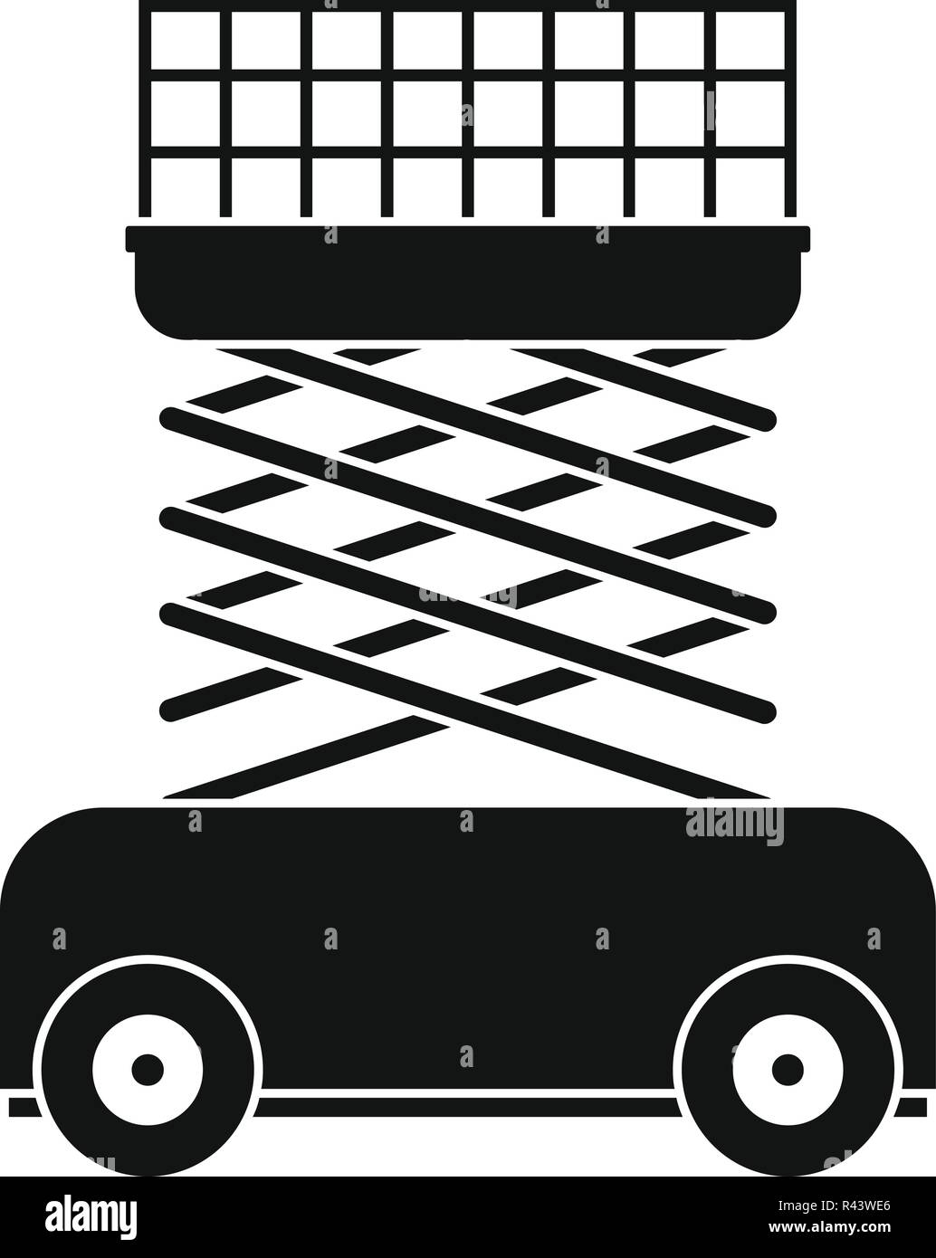 Lift machine icon. Simple illustration of lift machine vector icon for ...