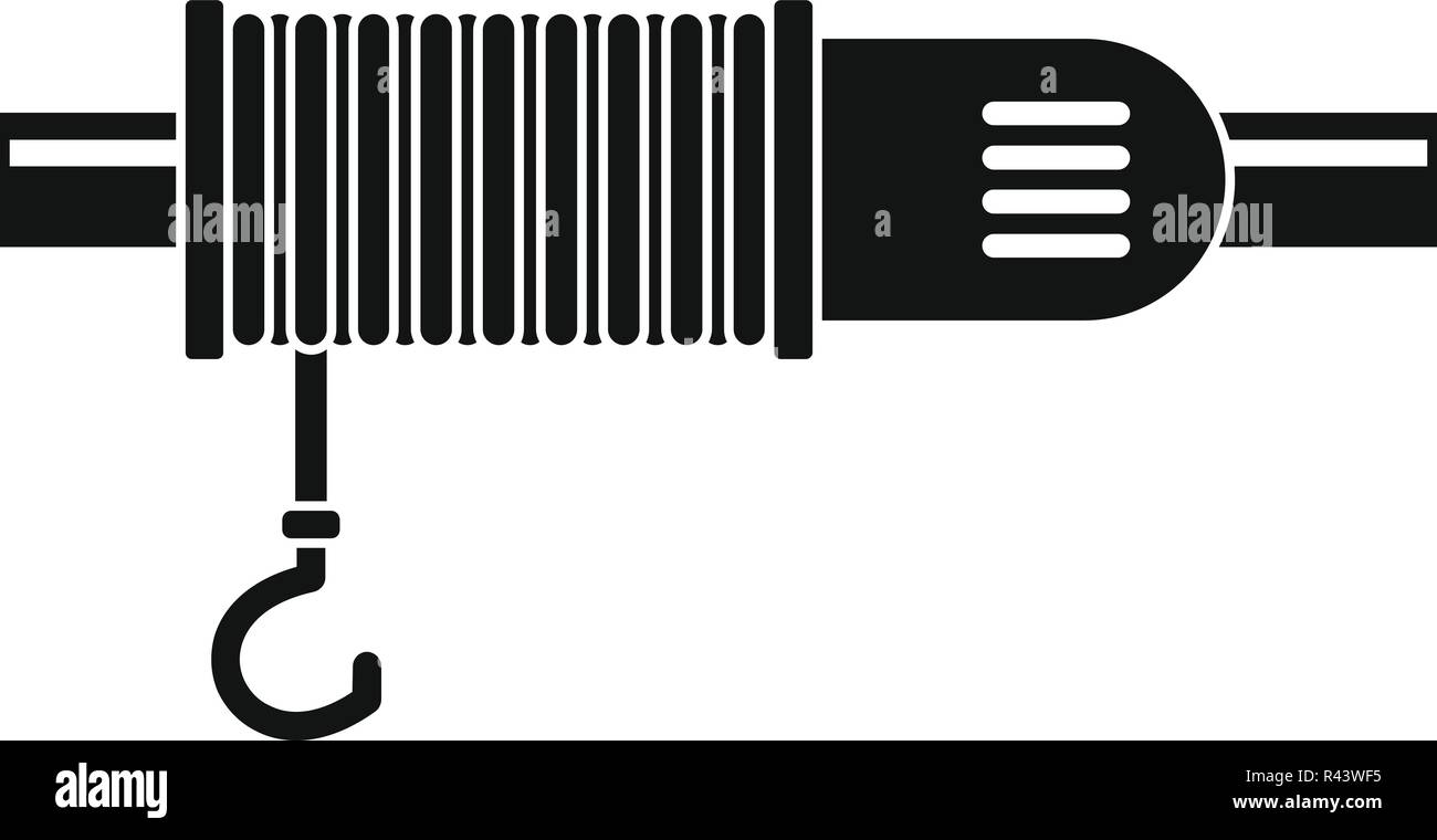 Crane rope icon. Simple illustration of crane rope vector icon for web ...