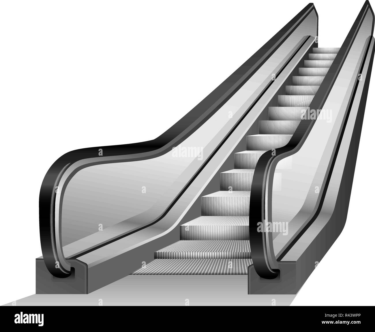 Download Escalator Elevator Mockup Realistic Illustration Of Escalator Elevator Vector Mockup For Web Design Isolated On White Background Stock Vector Image Art Alamy