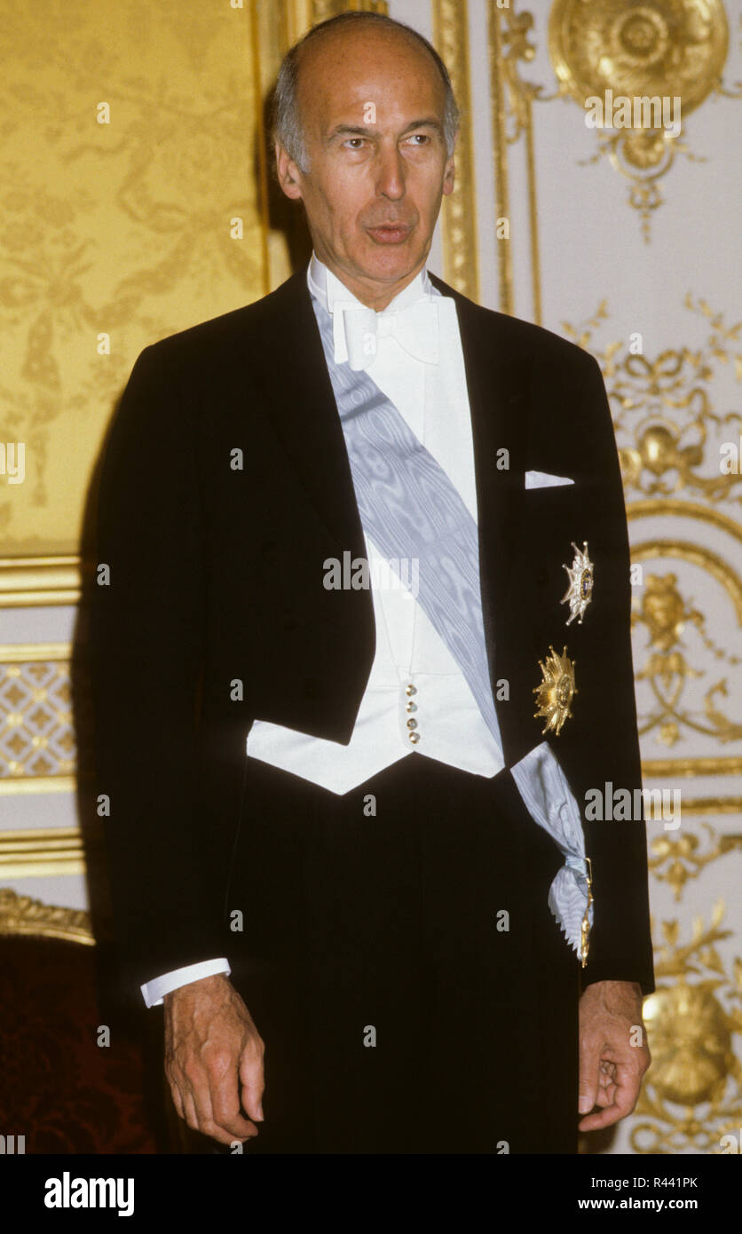 VALERY GISCARD D ÉSTAING President France in gala Stock Photo