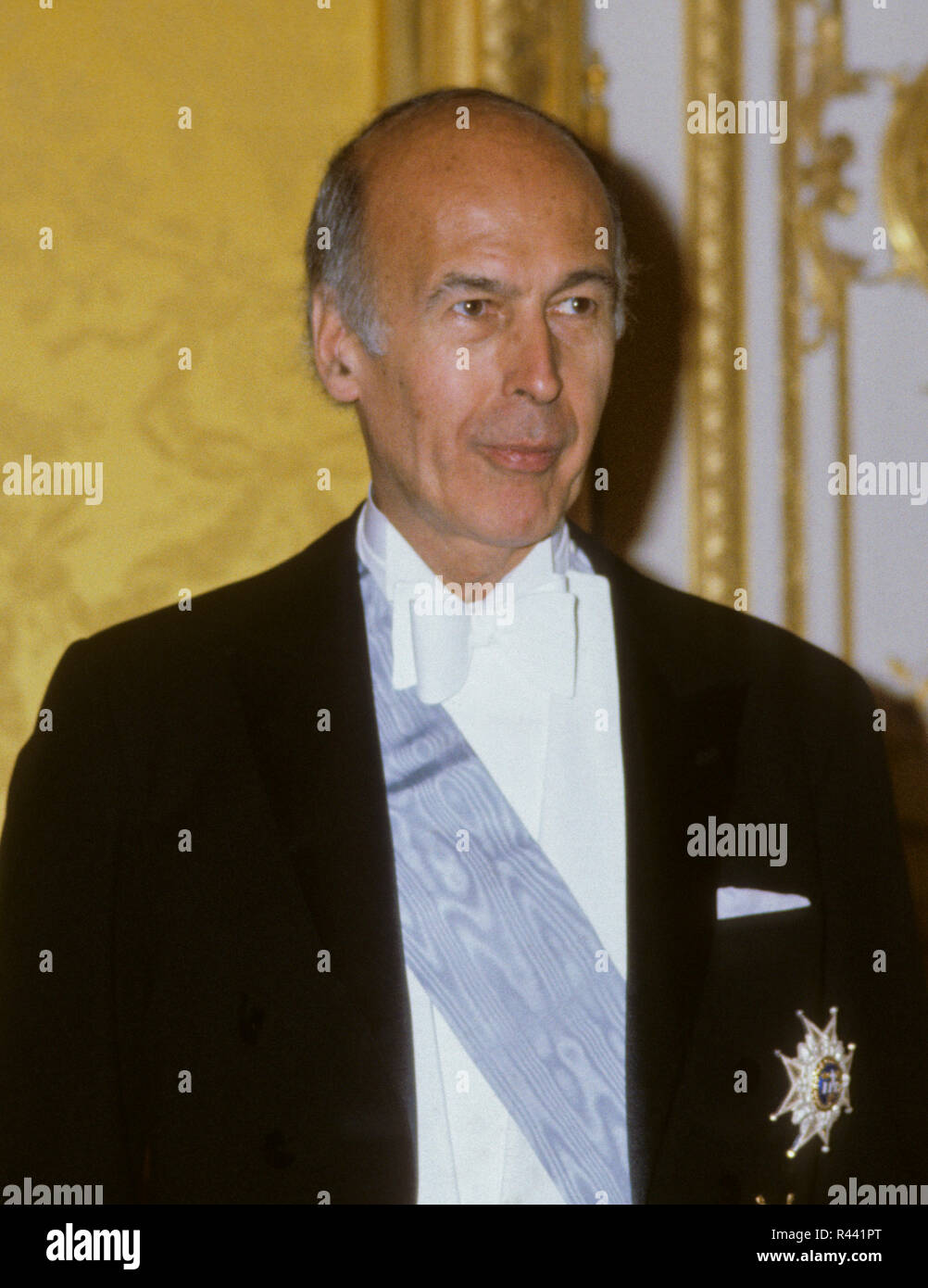 VALERY GISCARD D ÉSTAING President France in gala Stock Photo