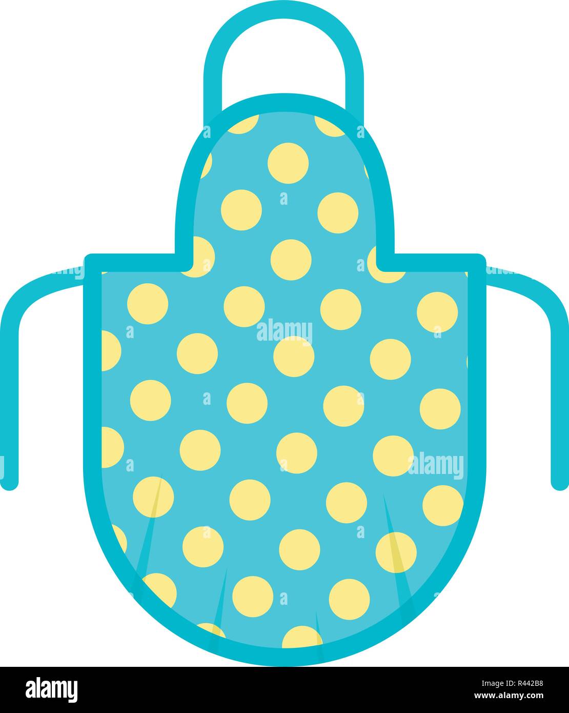 Apron icon. Flat illustration of apron vector icon for web isolated on white Stock Vector