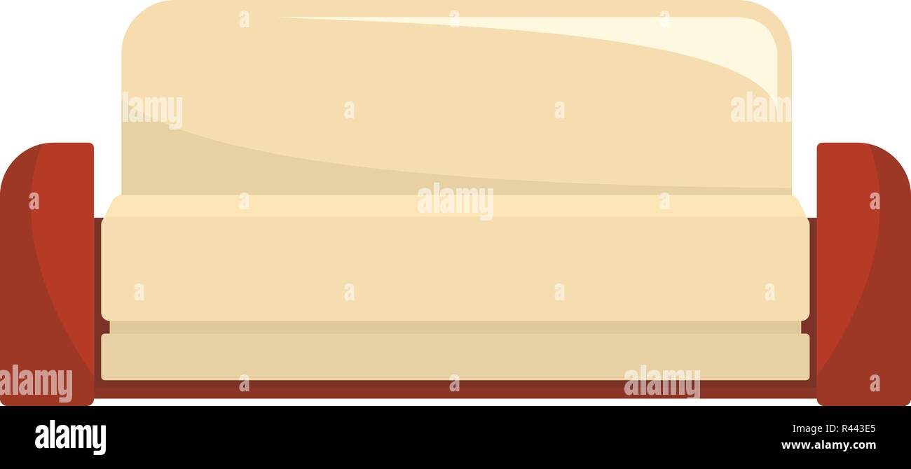 English sofa icon. Flat illustration of english sofa vector icon for