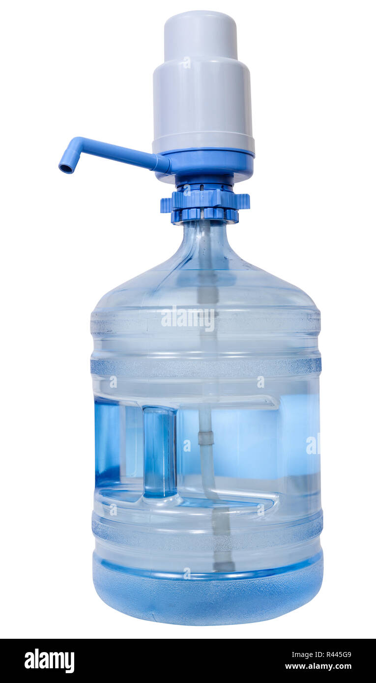 Manual Pump Dispenser on 19 liter Water bottle Stock Photo - Alamy