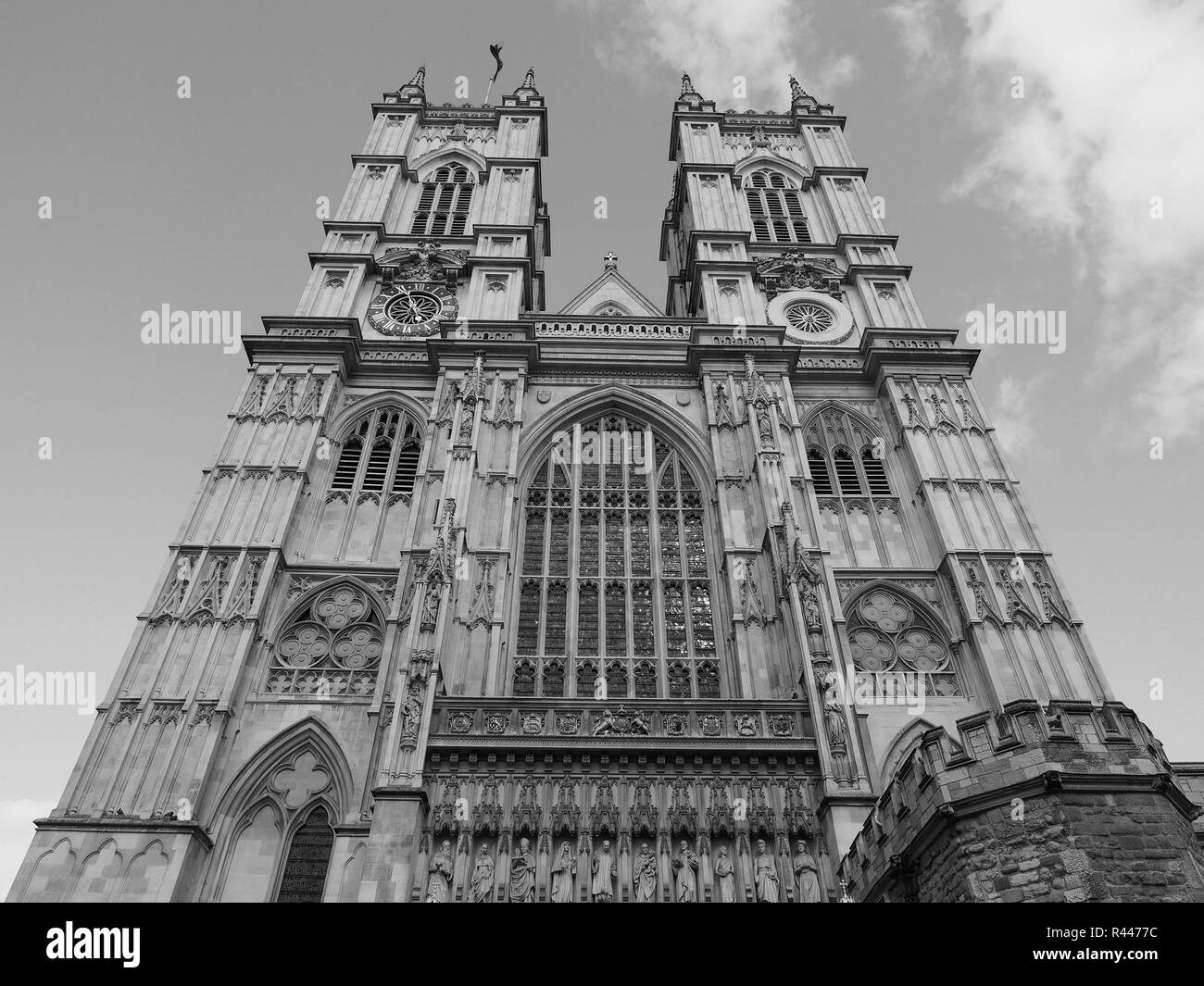 Black White Westminster Abbey In High Resolution Stock Photography and
