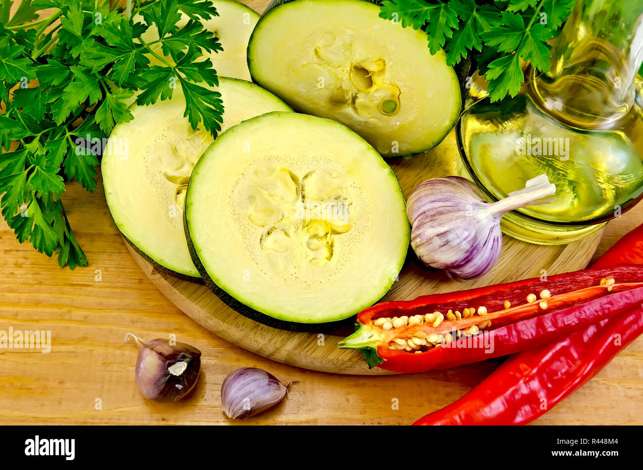 Zucchini with vegetables and spices Stock Photo Alamy