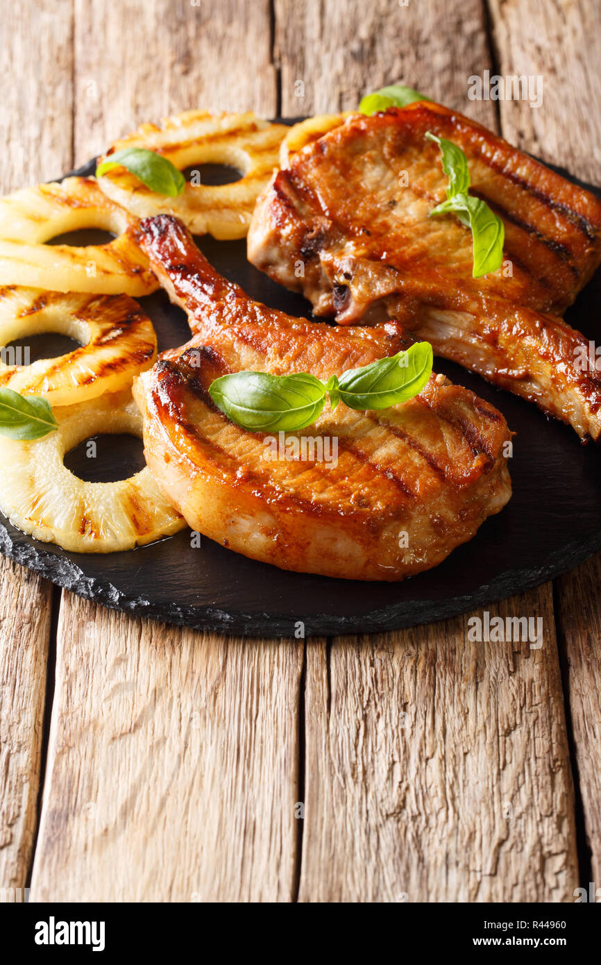 Grilled hawaiian pork chops sale