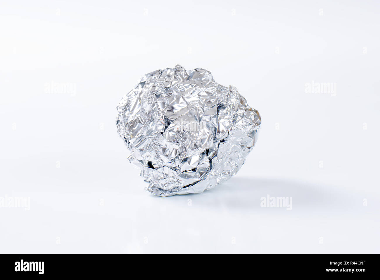 Aluminum foil ball Stock Photo Alamy