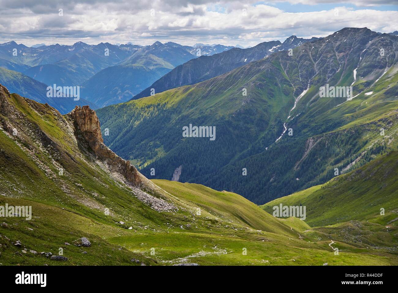 Alpine Summer Landscape Stock Photo