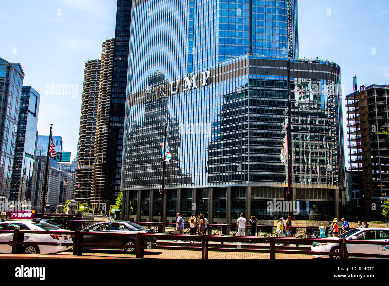 Trump International Hotel & Tower, Chicago, IL, USA Stock Photo