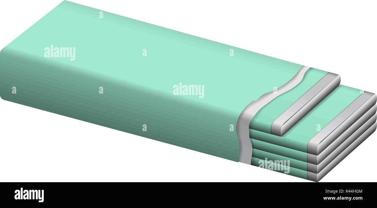 Download Pack Of Gum Stick Mockup Realistic Illustration Of Pack Of Gum Stick Vector Mockup For Web Design Isolated On White Background Stock Vector Image Art Alamy