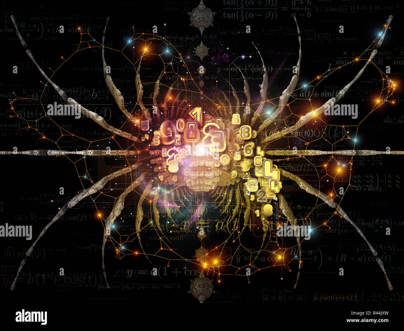 Math Science Mix Design Synergies of Math Design Stock Photo - Alamy