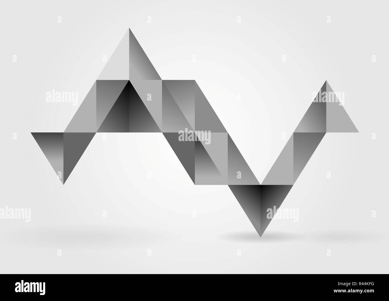 Abstract grey triangles infographics design Stock Photo Alamy