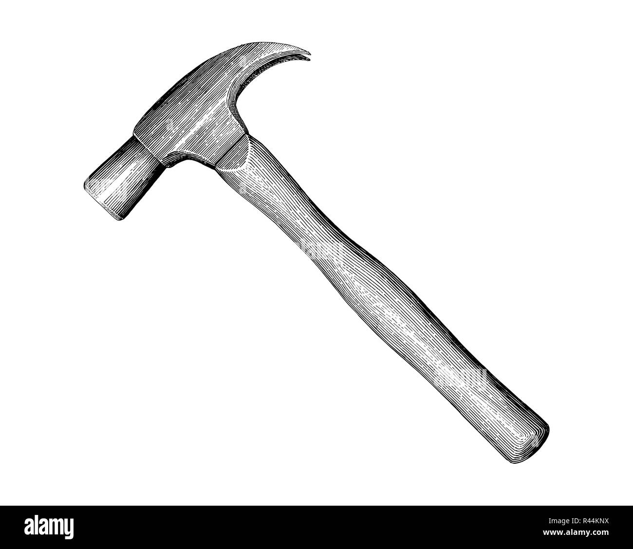 Claw Hammer On White Background Colorful Sketch Illustration Of Repair  Tool Vector Royalty Free SVG Cliparts Vectors And Stock Illustration  Image 87909721