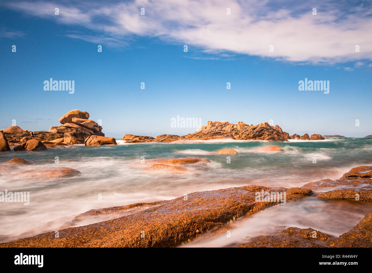 atlantic coast in brittany Stock Photo - Alamy