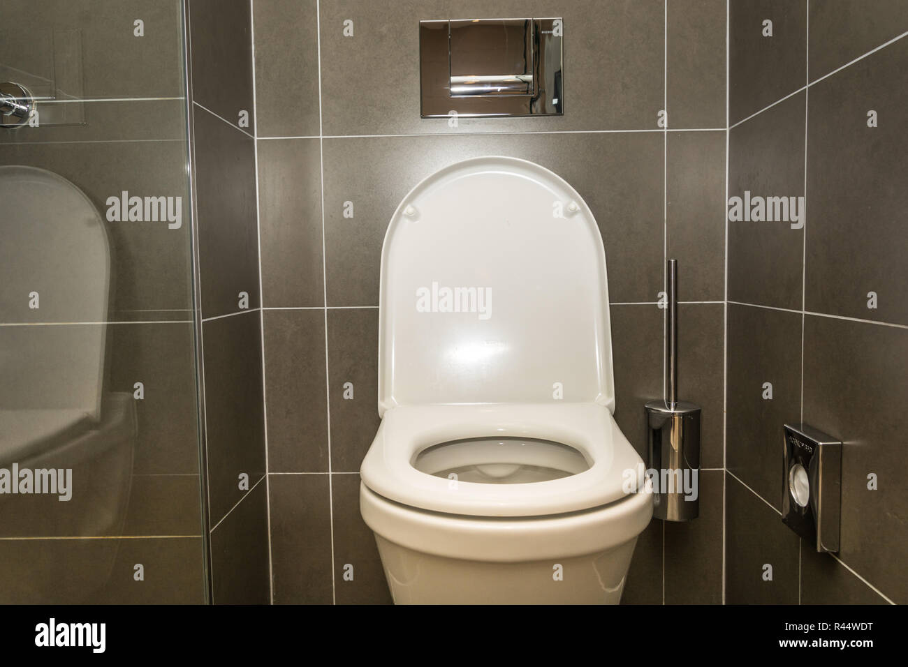 Interior of the room Toilet in the bathroom Stock Photo Alamy