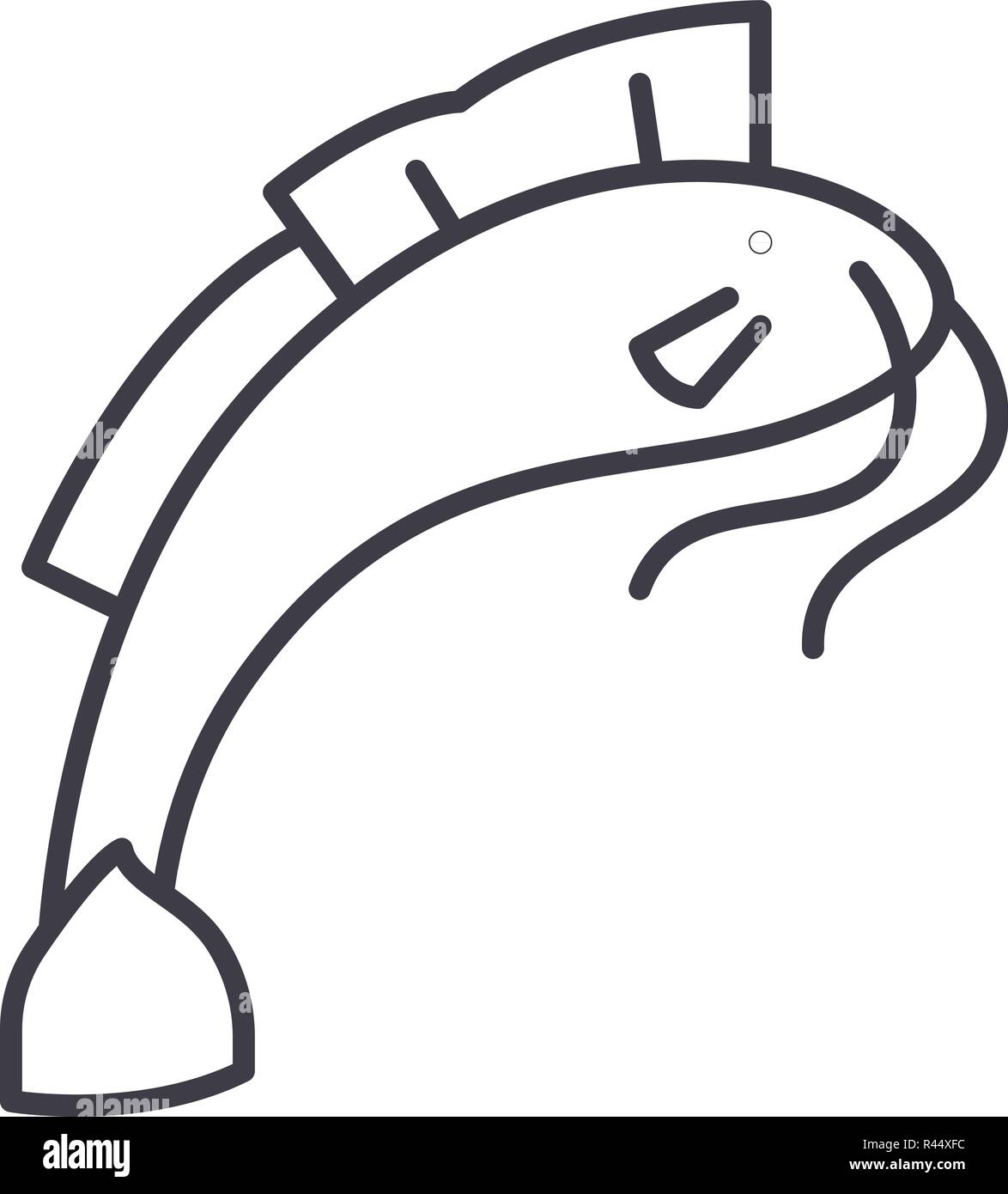 Som line icon concept. Som vector linear illustration, symbol, sign ...