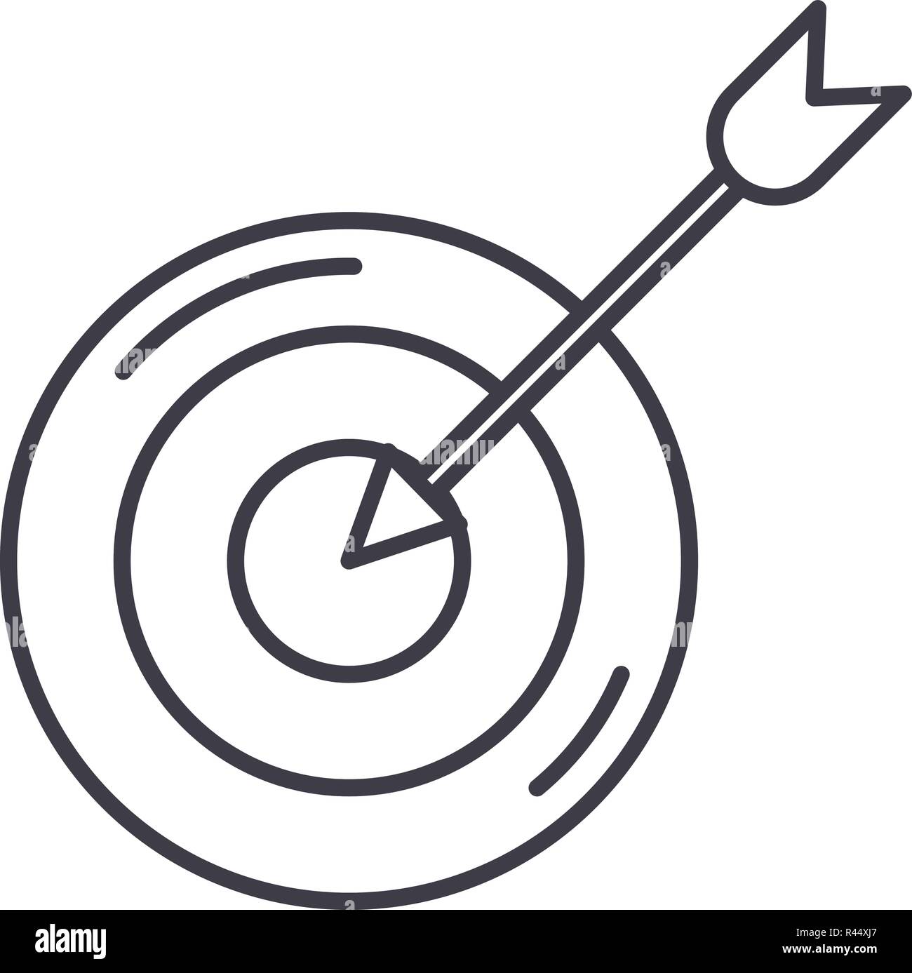 Sporting goal line icon concept. Sporting goal vector linear ...