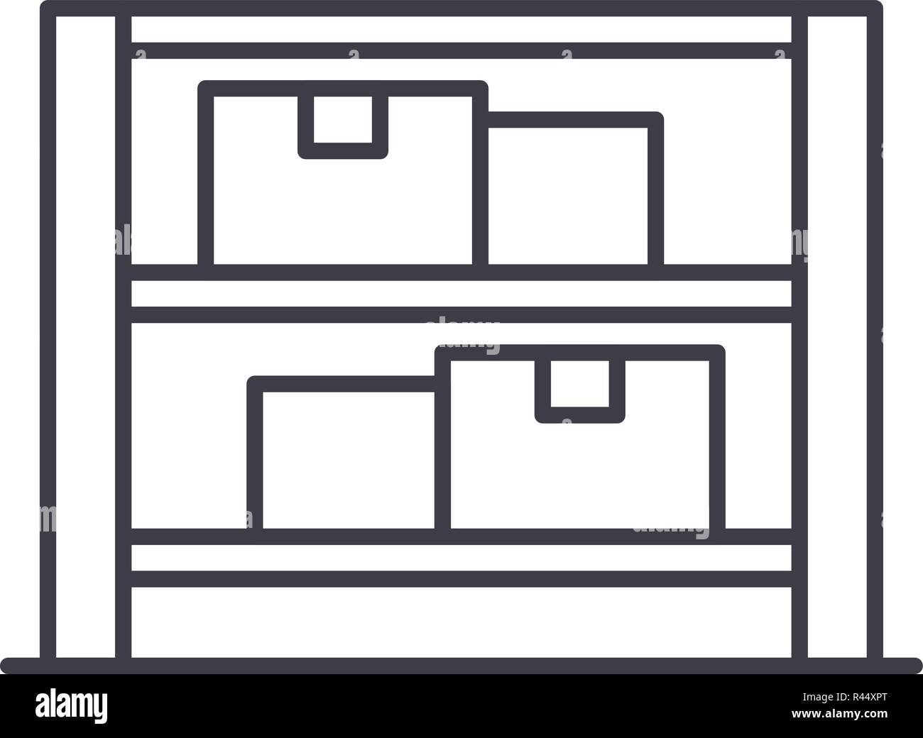 Stock line icon concept. Stock vector linear illustration, symbol, sign