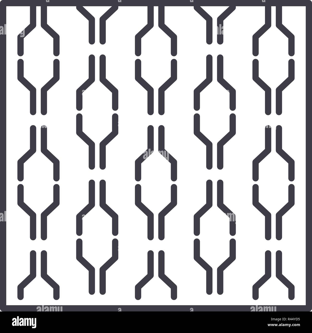 Wallpaper line icon concept. Wallpaper vector linear illustration ...