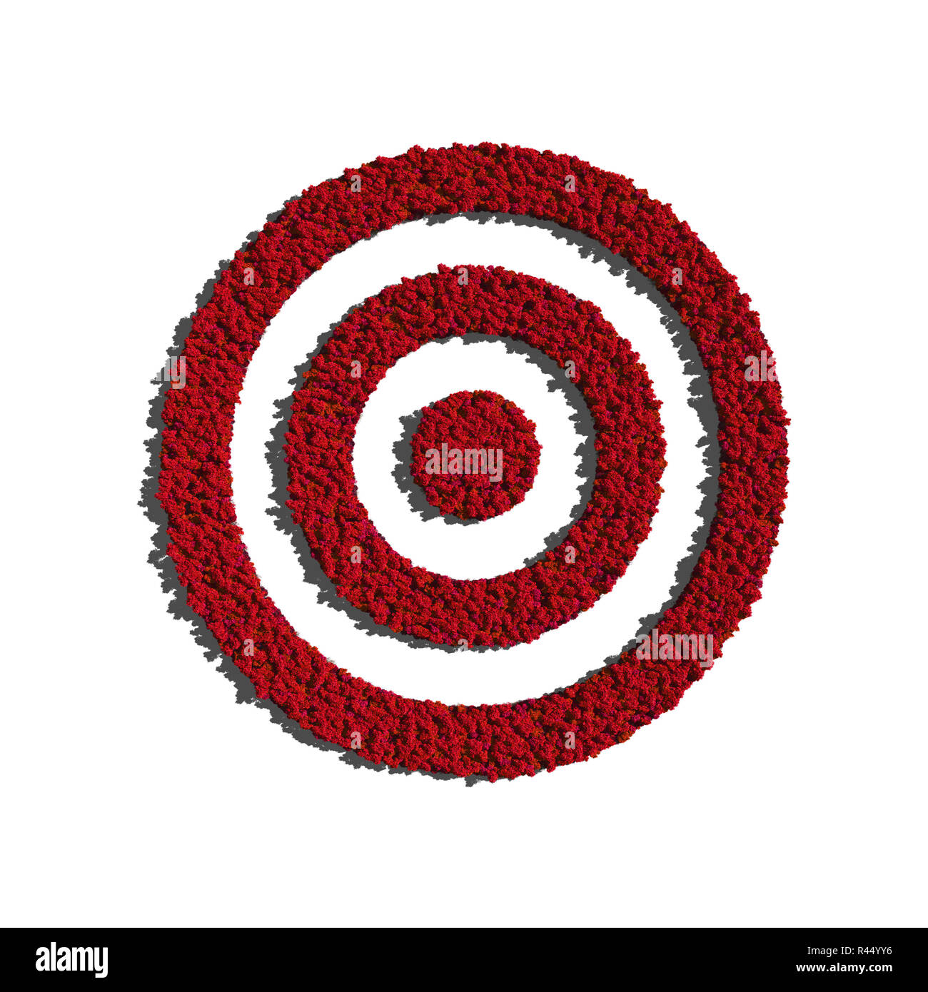 target create by tree material red Stock Photo - Alamy