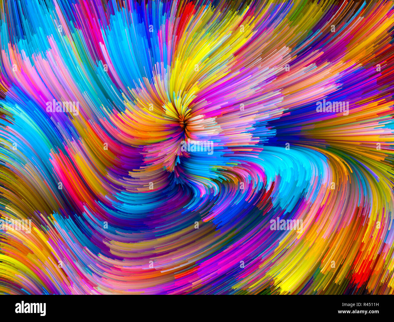 Virtual Color Vortex Stock Photo - Alamy