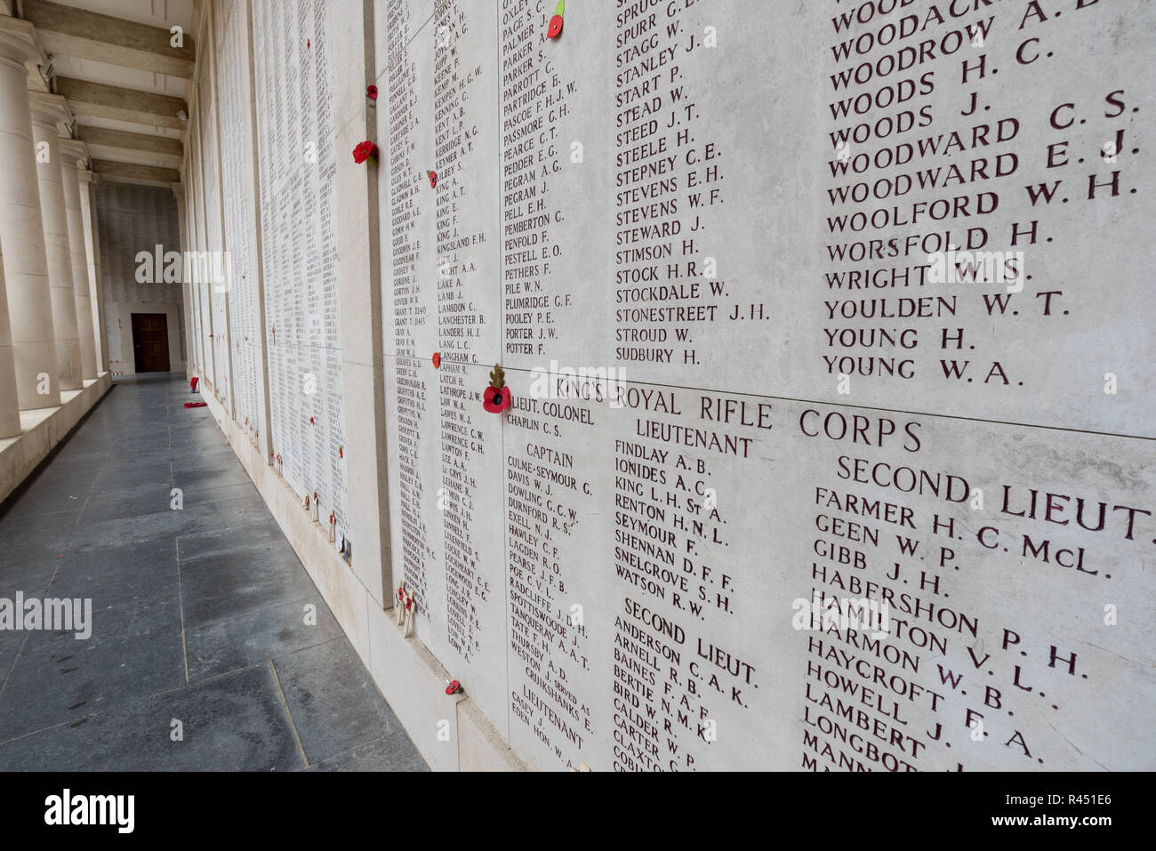 Names inscribed on menin gate hi-res stock photography and images - Alamy