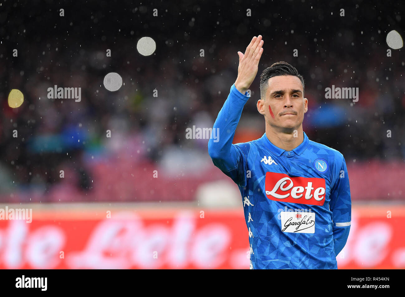 Foto Cafaro/LaPresse 25 Novembre 2018 Napoli, Italia sport calcio Napoli vs  Chievo - Campionato di calcio Serie A TIM 2018/2019 - stadio San Paolo.  Nella foto: Il fenomeno della violenza sulle donne