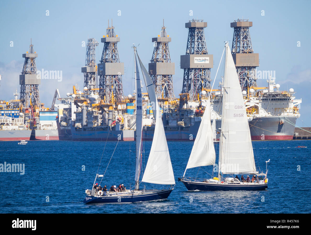 Start of the 2018 ARC (Atlantic Rally for Cruisers) transatlantic race ...