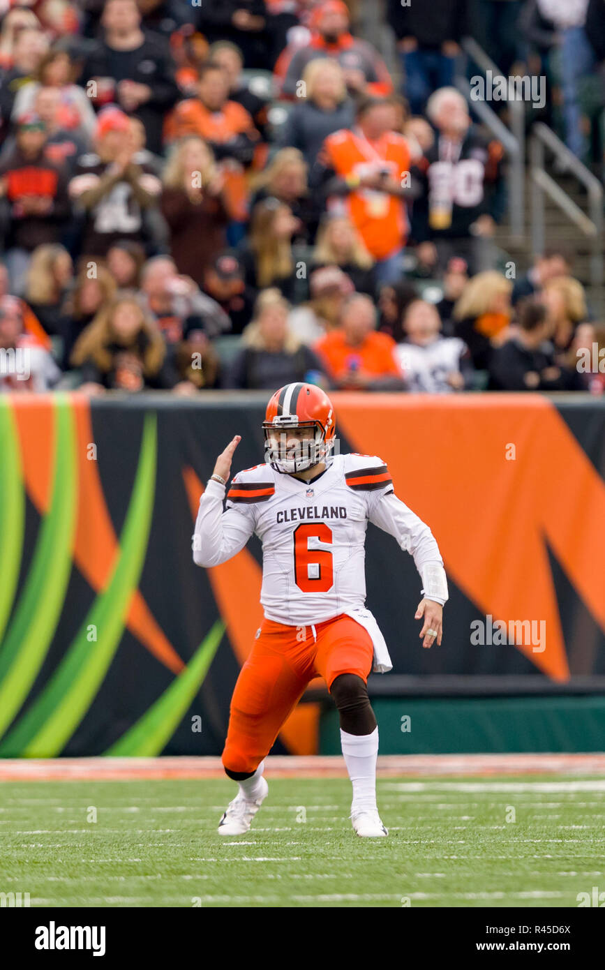 Cincinnati, OH, USA. 25th Oct, 2020. Tee Higgins #85 of the Cincinnati  Bengals scores a touchdown during NFL football game action between the  Cleveland Browns and the Cincinnati Bengals at Paul Brown