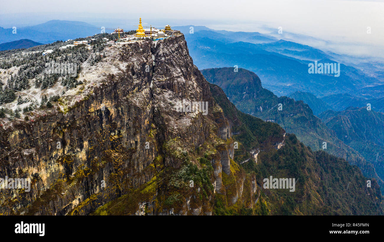 Emeishan or Emei Mountain, Sichuan Province, China Stock Photo