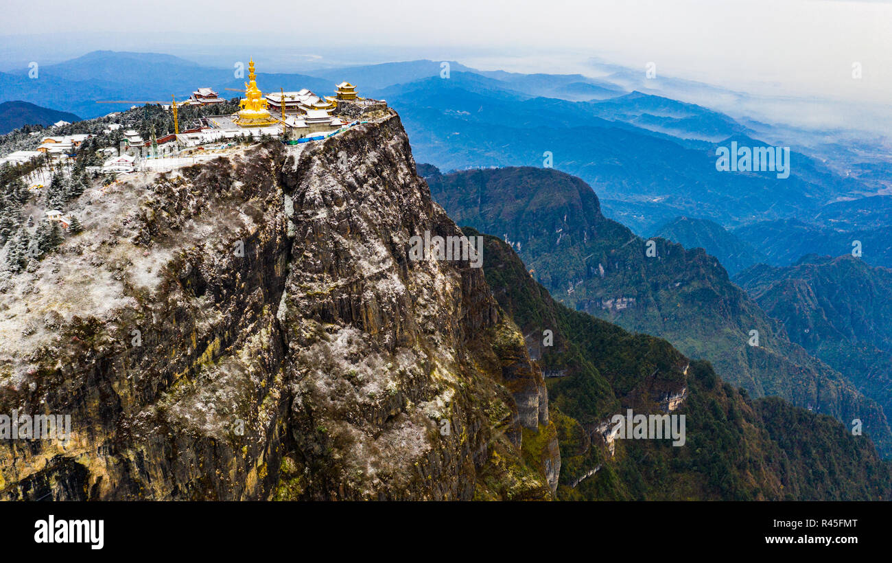 Emeishan or Emei Mountain, Sichuan Province, China Stock Photo