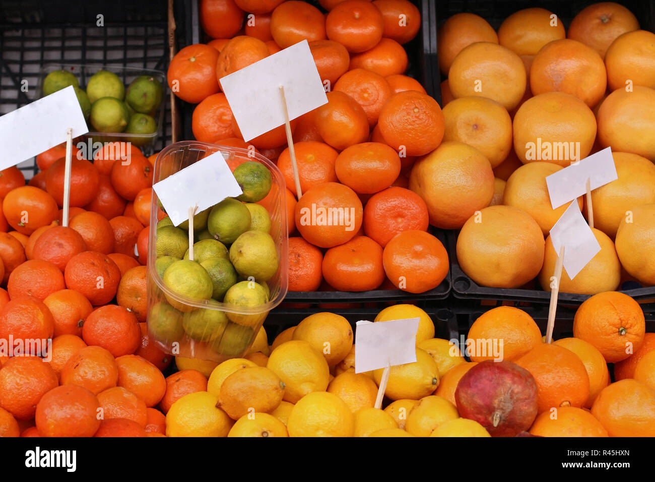 Citrus fruits market Stock Photo Alamy