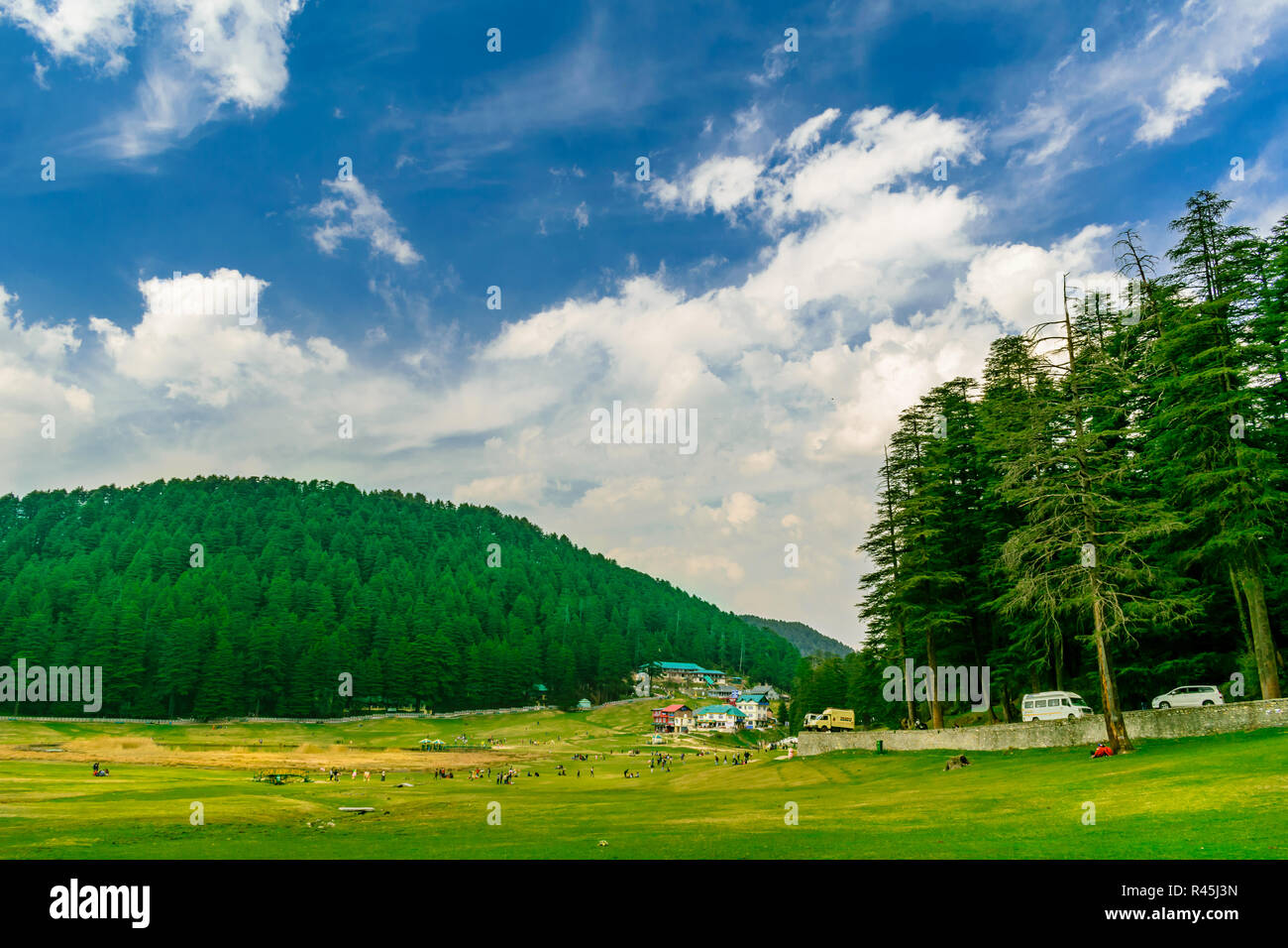 Khajjiar Lake- The 'mini' Switzerland of India Stock Photo - Alamy
