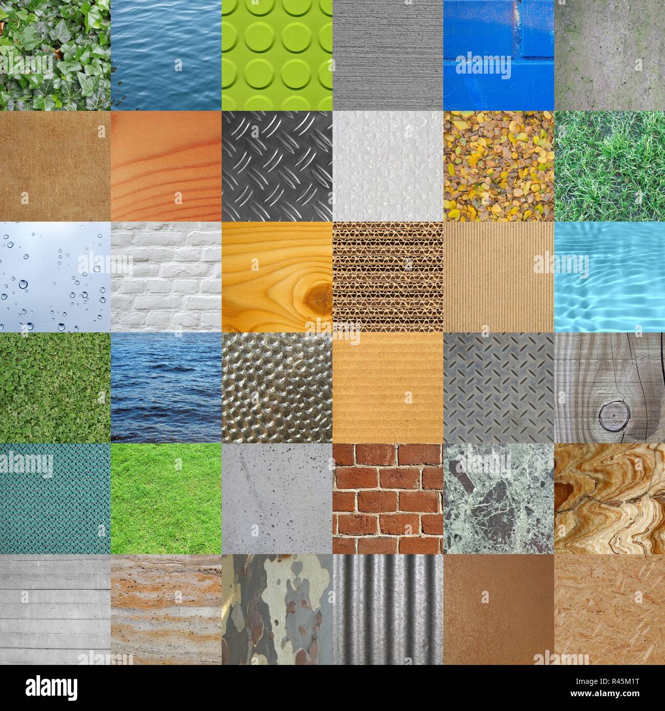 Set of textures Stock Photo Alamy