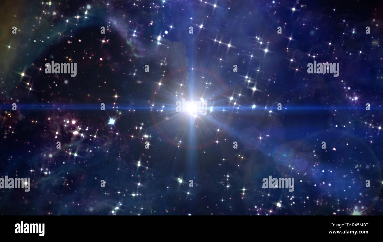 star glow in space center Stock Photo - Alamy