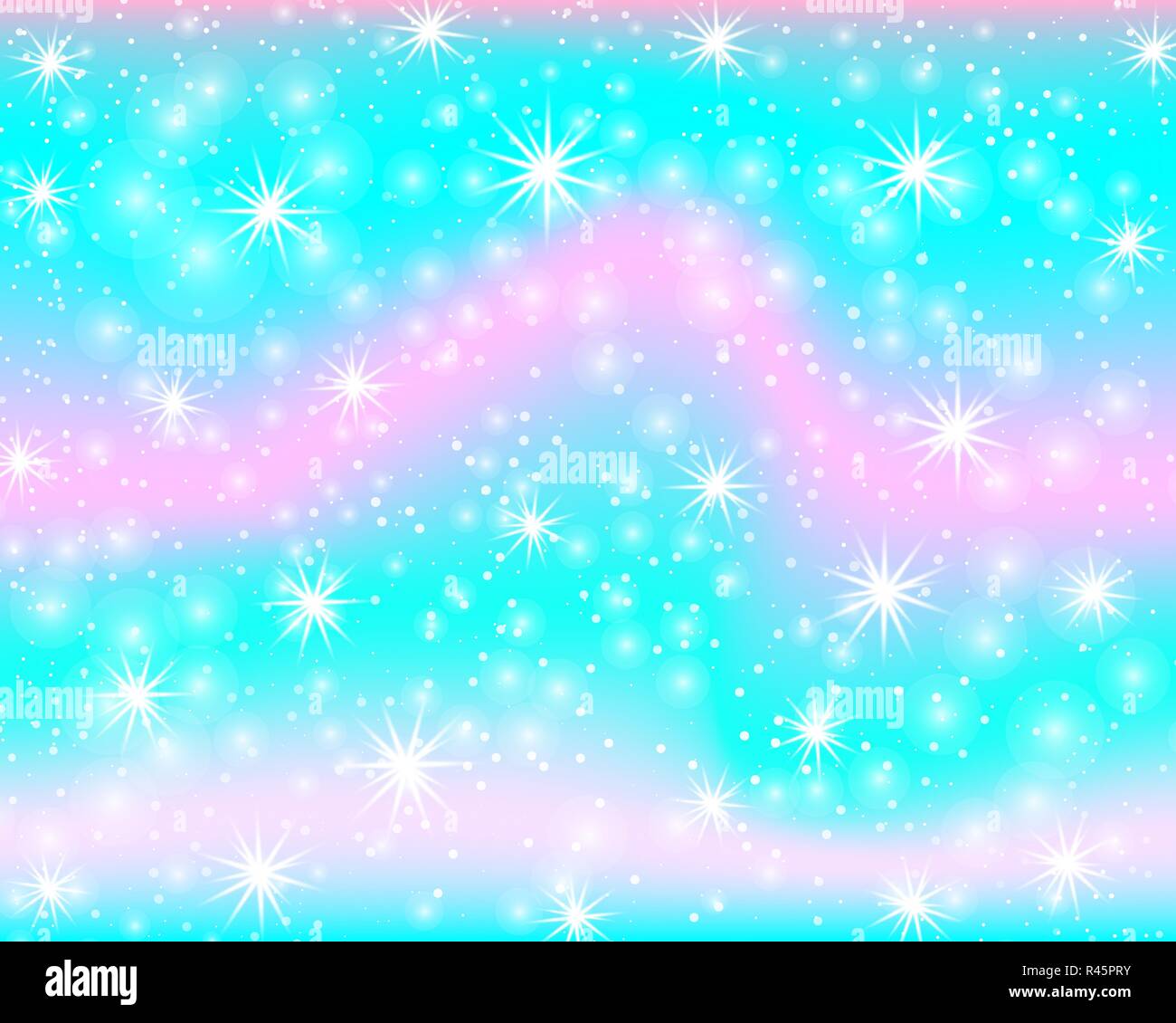 Unicorn rainbow background. Holographic sky in pastel color. Bright mermaid  pattern in princess colors. Vector illustration. Fantasy gradient colorful  Stock Vector Image & Art - Alamy