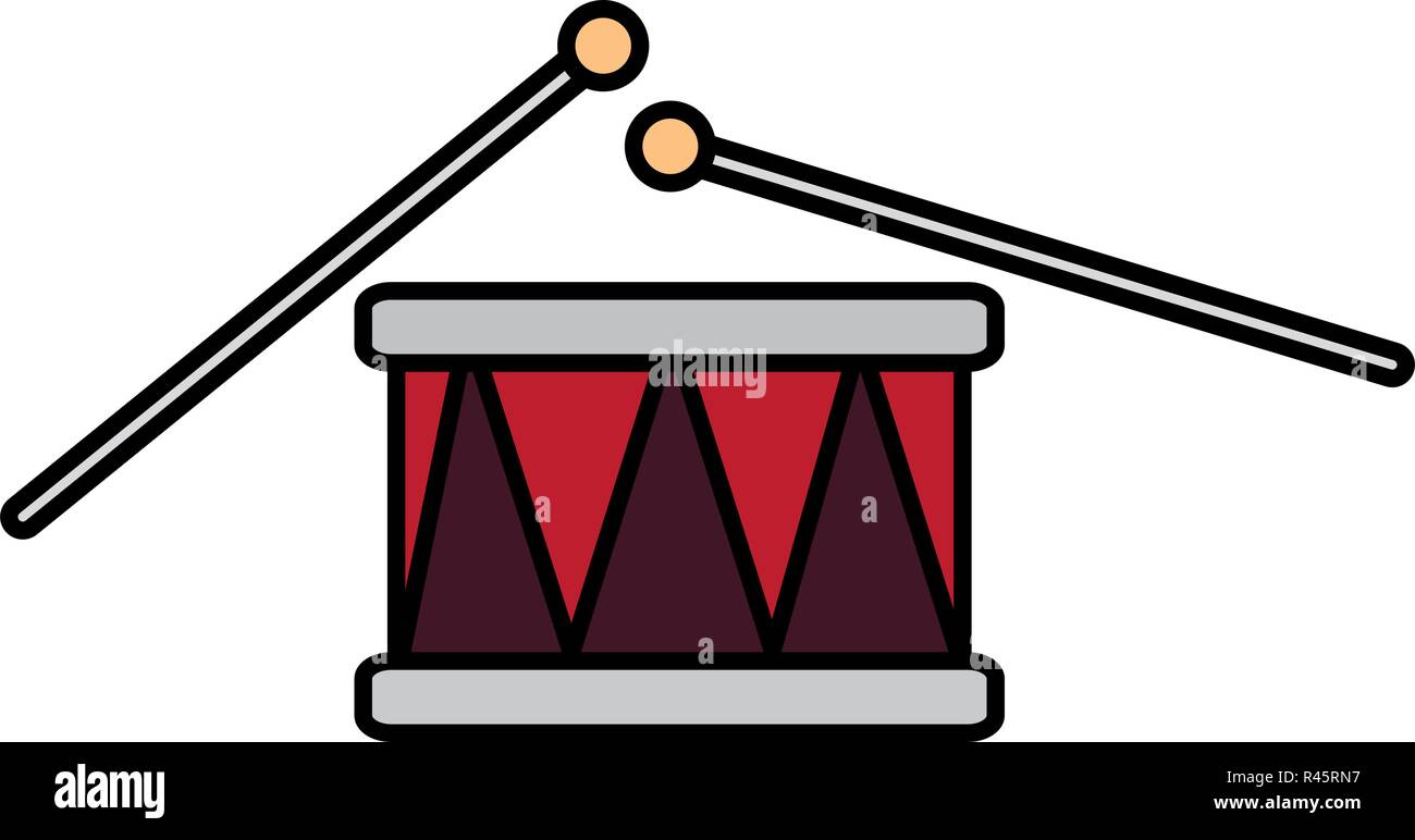 drums icon over white background, vector illustration Stock Vector ...