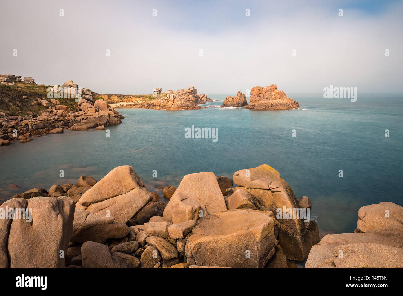 atlantic coast in brittany Stock Photo - Alamy