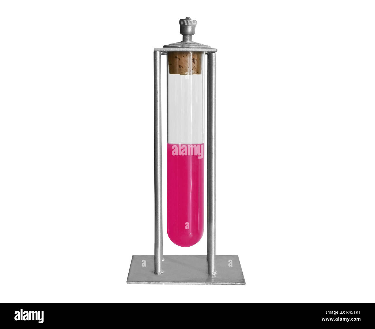 Liquid color in a test tube for printing or painting Stock Photo