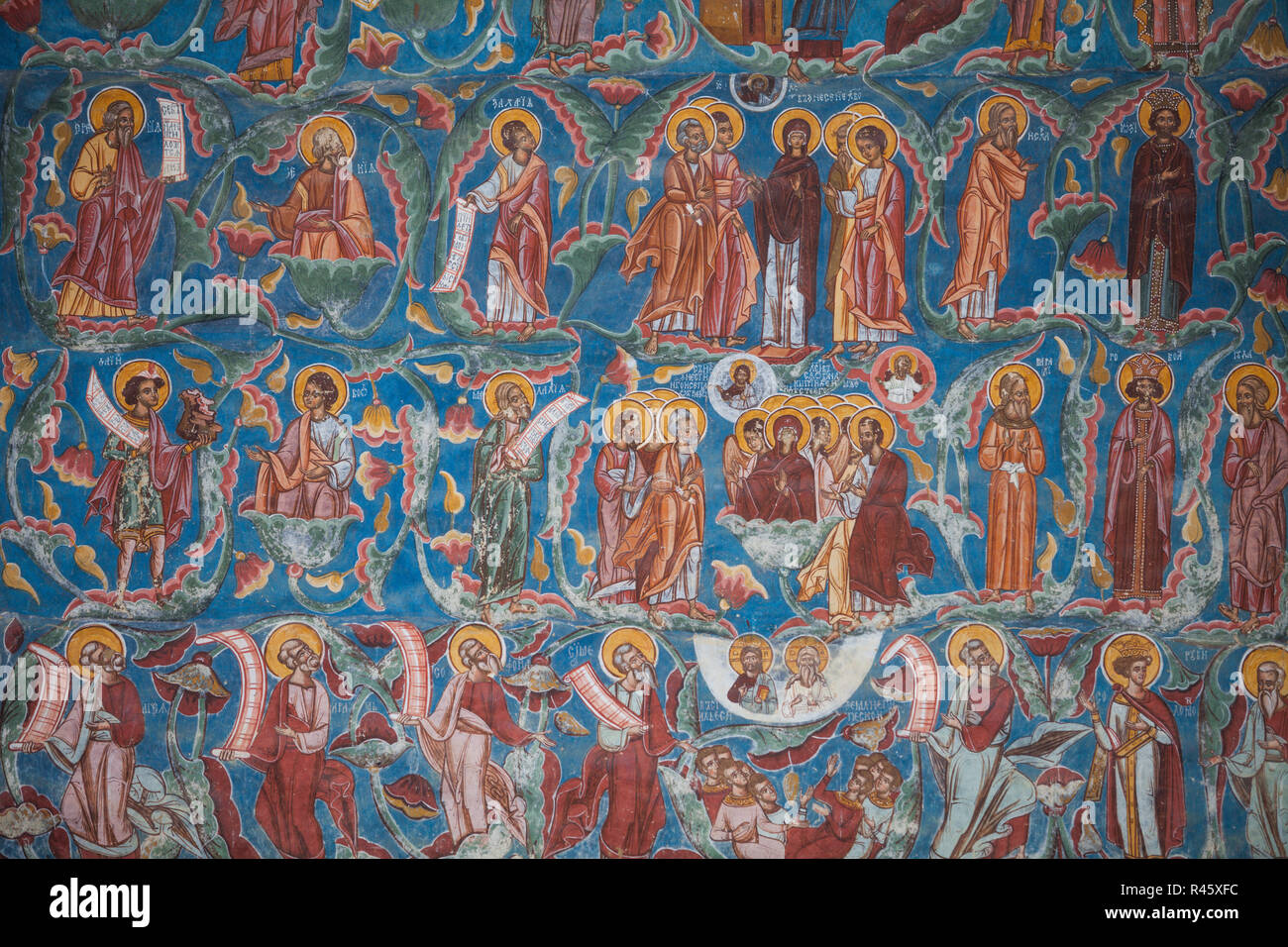 Medieval wall paintings christ hi-res stock photography and images - Alamy