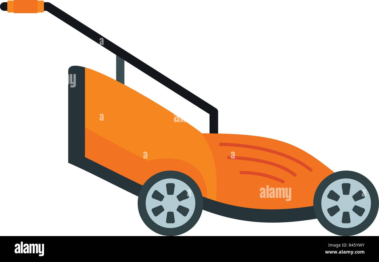 Grass cutter icon. Flat illustration of grass cutter vector icon for ...