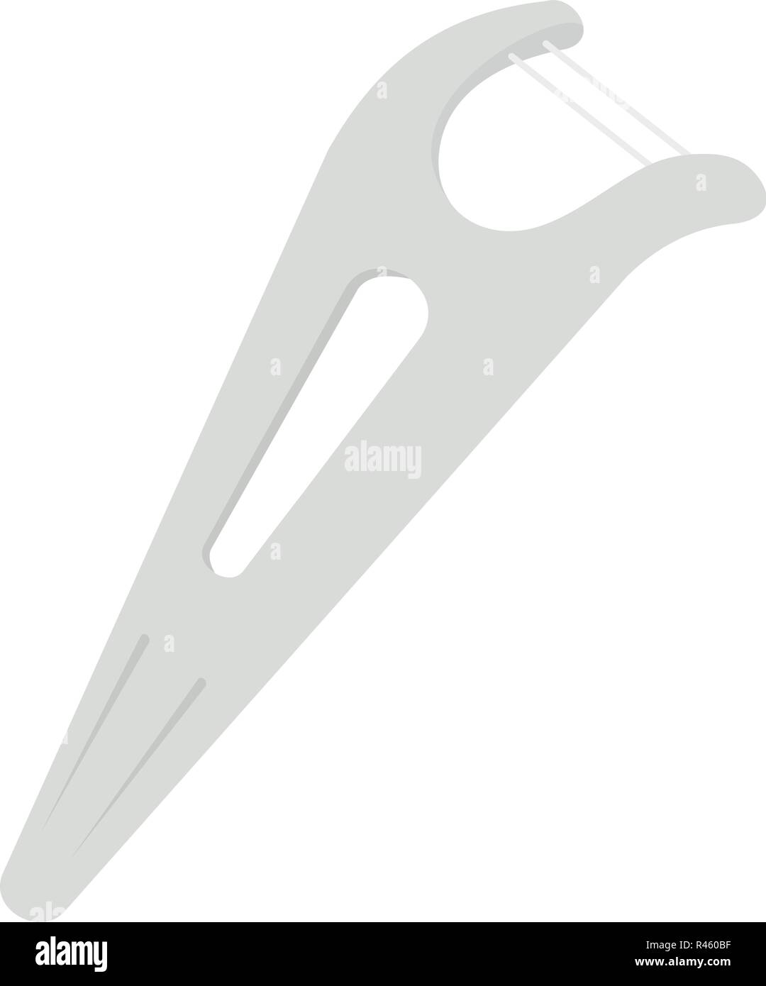 Dental floss icon. Flat illustration of dental floss vector icon for ...