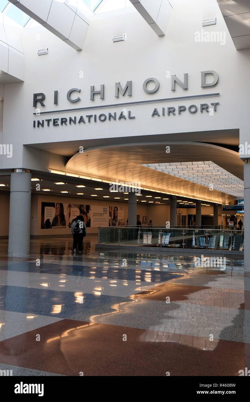 Interior View Of Richmond International Airport In Richmond Virginia