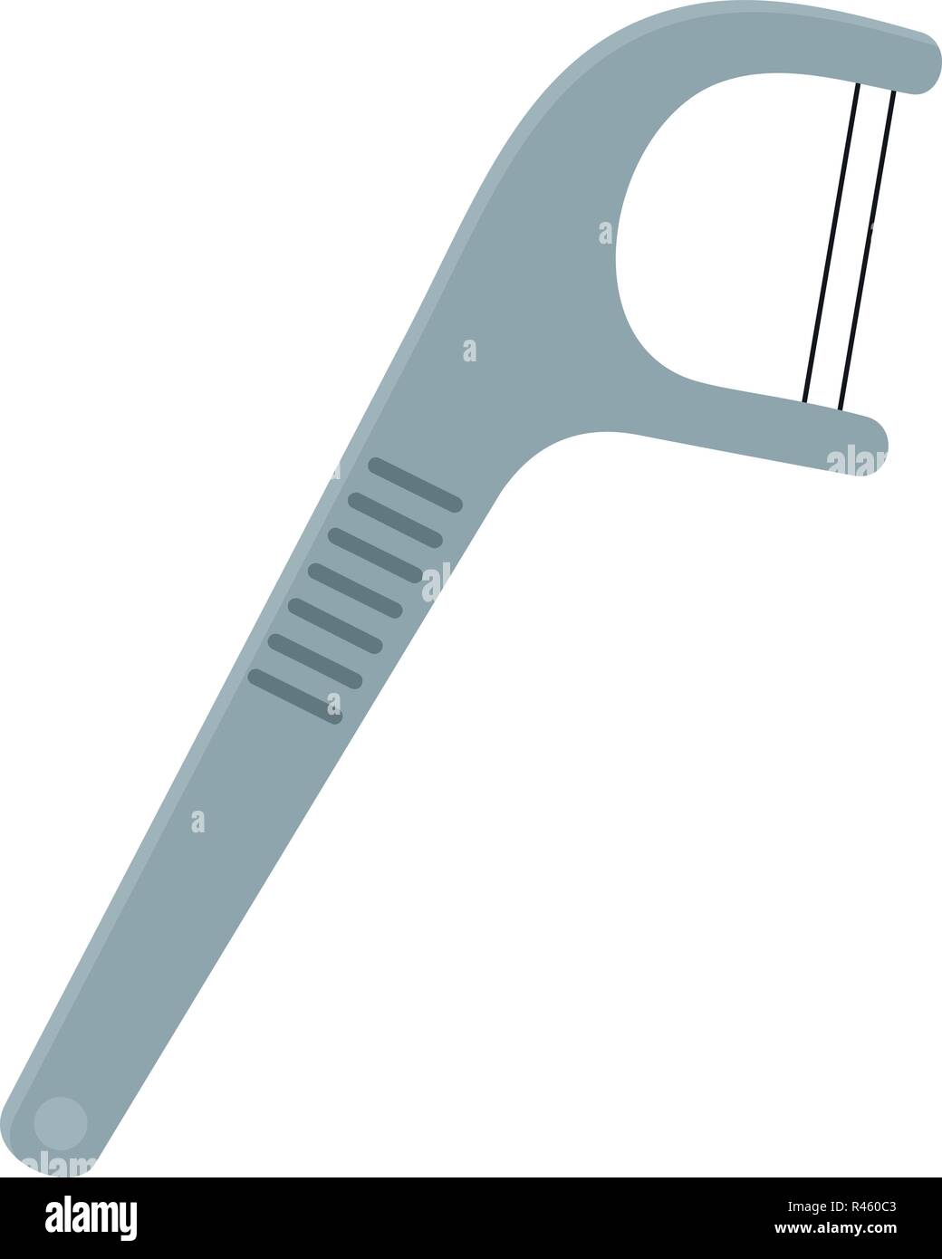 Hand tooth floss icon. Flat illustration of hand tooth floss vector ...