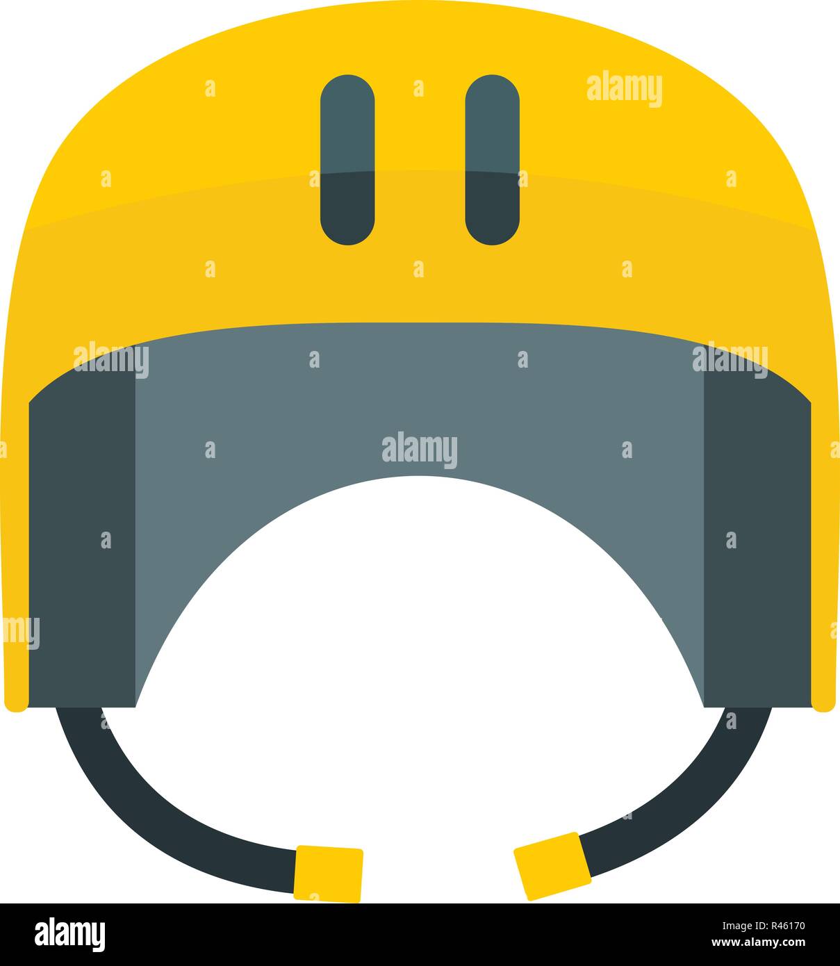 Kayak helmet icon. Flat illustration of kayak helmet vector icon for