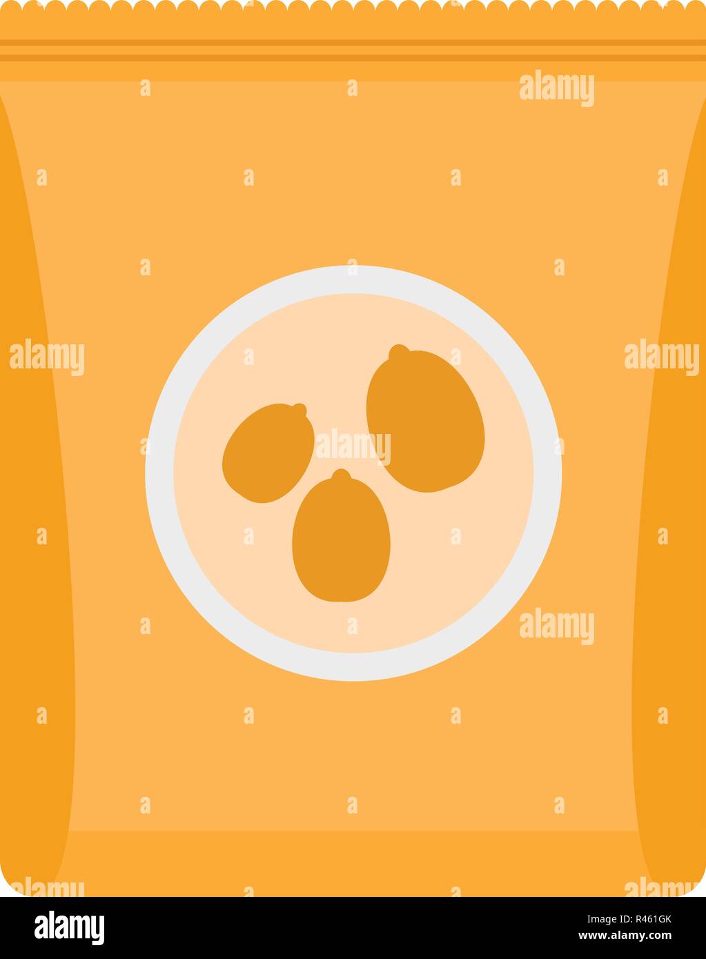 Peanut pack icon. Flat illustration of peanut pack vector icon for web ...